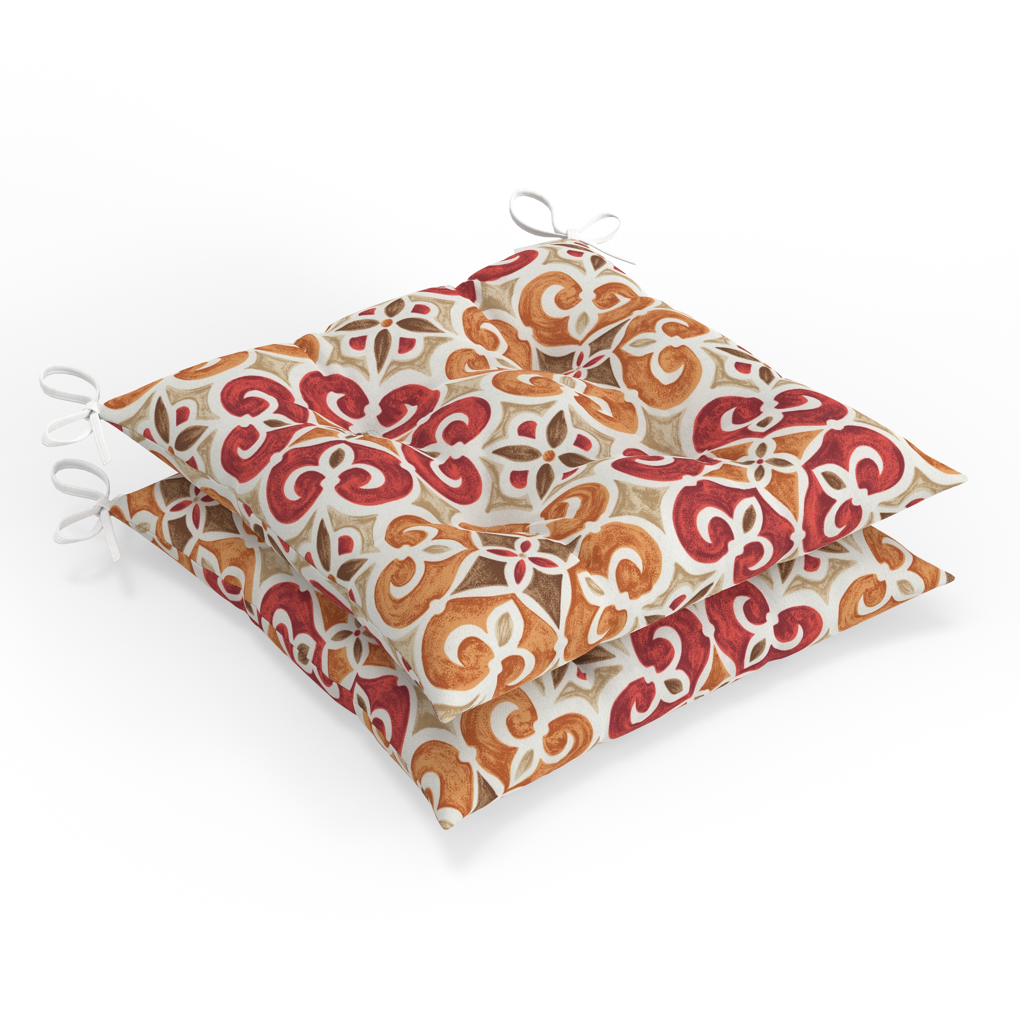 Pillow Perfect Outdoor Indoor 100 T Spun Polyester Seat Cushion Weather Resistant Fade Resistant
